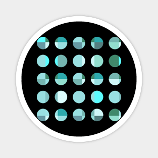 Abstract Geometric Dots Pattern Magnet